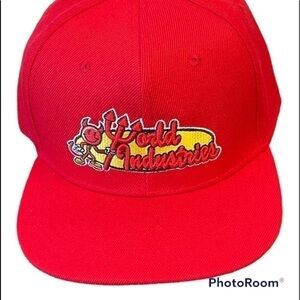 𝅺world Industries Men’s Snapback Red NWT wet Willy flame boy‎
